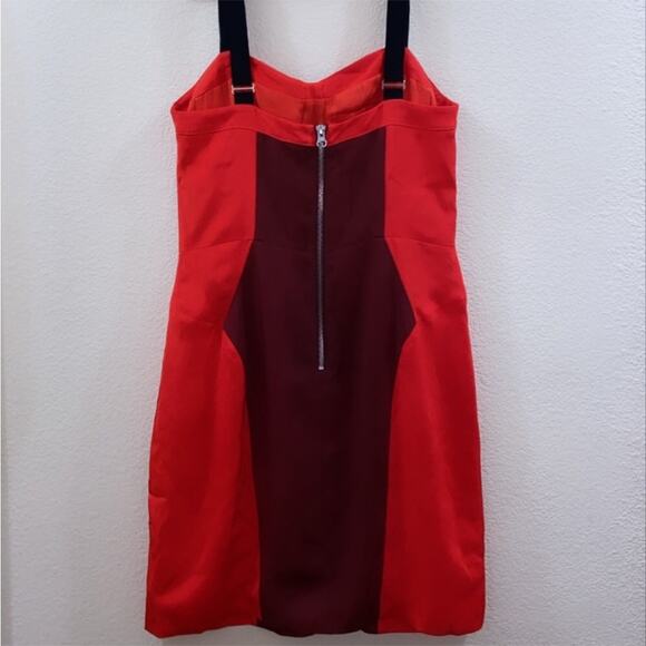 Rebecca Minkoff Red and Black Mini Dress Sz. 8 - Picture 8 of 12